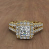 1.35ct Princess Cut Diamond Gold Engagement Ring - 01US94